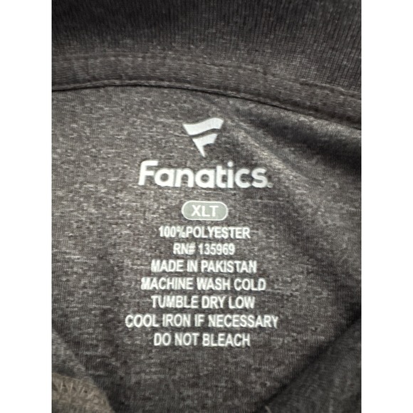 Fanatics Buffalo Bills Polo Mens Size XLT Tall Gray Performance Short Sleeve NFL - Picture 5 of 7